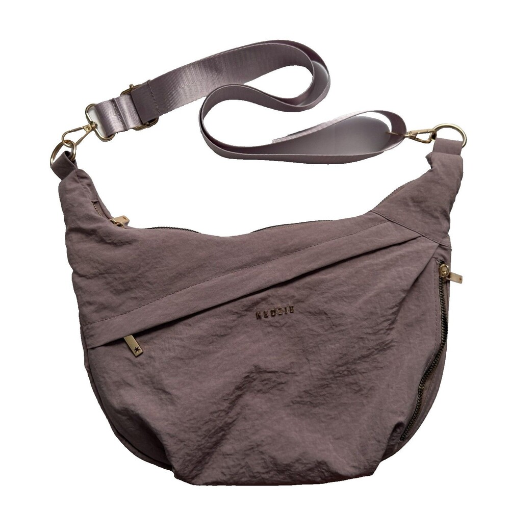 Kedzie Atlas Crossbody Bag Mauve Soft Lightweight Convertible Purse Purple READ